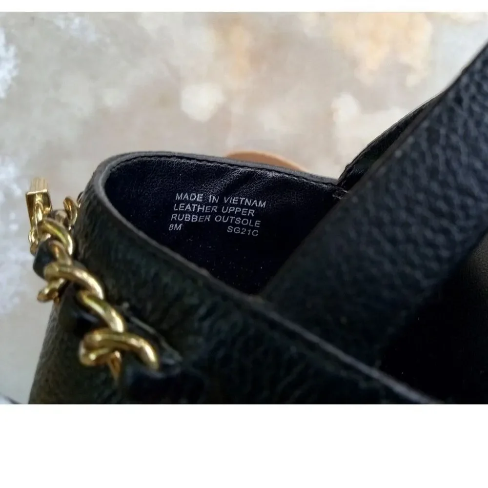 Michael-kors Black and Gold Sandals